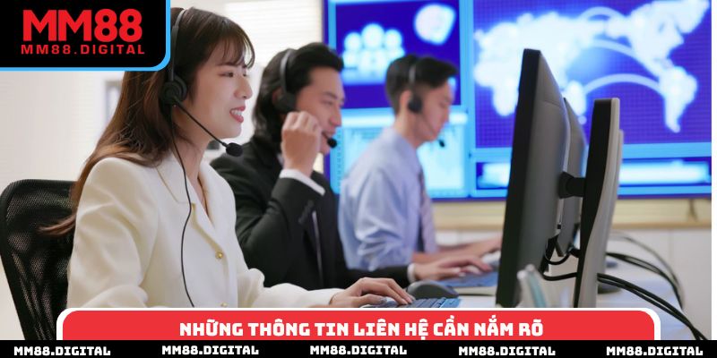 Những thông tin liên hệ cần nắm rõ